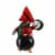 De Carlini Penguin In Santa Hat & Vest Ornament Italian Christmas Bird A2162 Red Perspective: back