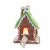 Christmas Gingerbread House With Led Clay Table Top Lighted Gbj0021 Green Perspective: back