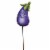 Home & Garden Vegetable Garden Marker Metal Stake Summer S22049 Eggplant Perspective: back