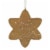 Holiday Ornament Gingerbread Snowflake Christmas Cookie Icing 134868 Gold Perspective: back