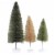 Christmas Gray Rainbow Trees Plastic Set Of 6 Bottle Brush Ms427gy Perspective: back