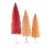 Christmas Rose Rainbow Trees Plastic Bottle Brush Set Of 3 Ms6639ro Perspective: back