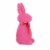 Easter Flocked Button Nose Rabbit Spring Decoration Bunny Fuzzy Wh0133 Hot Pink Perspective: back
