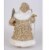 Christmas Lt. Gilded Gold Santa Plastic Christmas Presents Tree Cc1852 Perspective: back