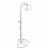 Christmas Silver 3 Ornament Wall Stand Metal 3 Hooks Flat Back Displayer Bb474s Perspective: back