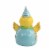 Chick Figurine - One Figurines 4.25 Inch, Polyresin - Flowers Polka Dots A5373I Perspective: back