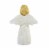 Figurine Little Girl Angel Polyresin Flower Message A3580 Bless Perspective: back