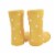 Home Decor Rain Boot Bud Vase Dolomite Wellies Polka Dots A5227 Yellow Perspective: back