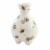 Home Decor Cottage Floral Vase Dolomite Footed Flowers A7007 Gray Perspective: back