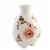 Home Decor Cottage Floral Vase Dolomite Footed Flowers A7007 Pink Perspective: back