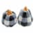 Tabletop Pumpkin Salt And Pepper Shaker Dolomite Halloween Fall H8400 Black Perspective: back