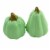 Tabletop Pumpkin Salt And Pepper Shaker Dolomite Halloween Fall H8400 Green Perspective: back
