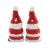 Tabletop Santa Salt & Pepper Shaker Set Christmas Claus Y1321 Snowflake Perspective: back
