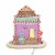 Christmas Sweet Treats Gingerbread House Lighted Electric Gbj0028 Peppermint Perspective: back
