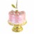 Holiday Ornament Rainbow Cake Glass Six Layers Pedestal Stand Go8128 Perspective: back