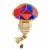 Blu Bom Diamond Cut Rainbow Mushroom Clip On Ornament Lgbtqia Pride 2022342 Perspective: back