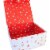 Christmas Lrg Magnetic Closure Box. Rigid Christmas Decor Gift 1840Santamerry Perspective: back