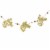 Christmas Snowflake/Pinecone Garland Plywood Beads Winter Mx179885 Pinecones Perspective: back