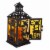 Halloween Led Metal Lantern Metal Stacked Pumpkin Haunted House 8Led593 House Perspective: back