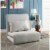 Relaxie Linen 5-Position Adjustable Convertible Flip Chair Sleeper Dorm Bed Couch Lounger So Perspective: back