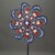 63 Inch Red White & Blue Stars and Stripes Metal Pinwheel Wind Spinner Perspective: back