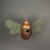 Metal Copper Hanging Decorative Bumblebee Bird House Outdoor Home Garden Decor Perspective: back