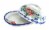 Blue Rose Polish Pottery Cherry Red Bouquet Butter Dish Perspective: back