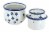 Blue Rose Polish Pottery Willow French Butter Dish Perspective: back