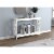 Safdie & Co. 47.25 L 1-Shelf Console Table in White Perspective: back