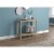 Safdie & Co. 26 L 1-Shelf Console Table in Dark Taupe Perspective: back