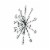 Jeweled 3D Black Bursting Star Wall Sculpture Set of 3 - Black Perspective: back