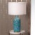Jamie Young Co Madeline Transitional Ceramic Table Lamp in Blue Perspective: back