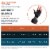 Copper Joe Fingerless Compression Arthritis Gloves-1 Pair  Perspective: back