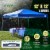 Caravan Canopy V Series 2 Slanted Leg Canopy - Blue/White Perspective: back