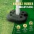 Caravan Canopy Weight Plate - Black Perspective: back