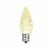 25 Foot C9 LED Warm White Christmas Light Set, Hanging String Lights, White Wire Perspective: back
