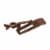 39032 Brown All in One Christmas Light Clip, C7/C9 Base, Shingle, 25 Pack Perspective: back