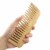 Natural Wood Hair Brush with Wooden Bristles Massage Scalp Comb and Wood Beard Comb 6pcs Perspective: back