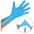 Disposable gloves, Nitrile Vinyl mix Exam Glove powder free, Latex free glove (Large, 200pcs) Perspective: back