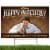 Prime Party Cheers Happy Birthday, Yard Sign with Lawn Stakes Perspective: back