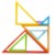 Bigjigs Toys, Wooden Stacking Triangles Perspective: back