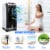 Costway Evaporative Portable  Cooler Fan Anion Humidify W/ Remote Control Perspective: back