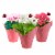 Blooming Potted Plant with Bee Pick - Assorted Colors Perspective: back