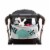 3 Sprouts Universal Stroller Organizer - Baby Jogger Caddy with Cup Holder, Raccoon Perspective: back