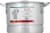 Sazon Aluminum Stock Pot with Steamer - Silver Perspective: back