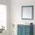 Vinnova Florence 36 Bathroom Vanity Framed Wall Mirror in Royal Green Perspective: back