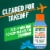 TheraBreath Fresh Breath Mouthwash Travel Size Icy Mint Alcohol-Free Perspective: back