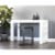 Sunpan Boone 26  Faux Leather Counter Stool in Black-Dark Gray (Set of 2) Perspective: back
