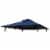 International Caravan YF-3136B-CNP- NV 10 ft. Gazebo Canopy St. Kitts Replacement Top, Navy Perspective: back
