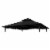 International Caravan YF-3136B-CNP- BK 10 ft. Gazebo Canopy St. Kitts Replacement Top, Black Perspective: back